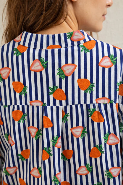 Chemise Strawberry Blue