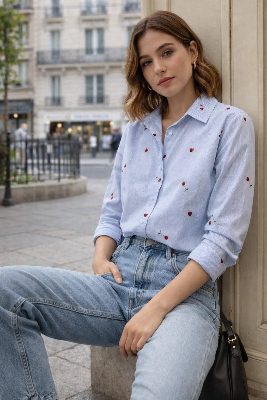 Chemise Imprimée Cerises