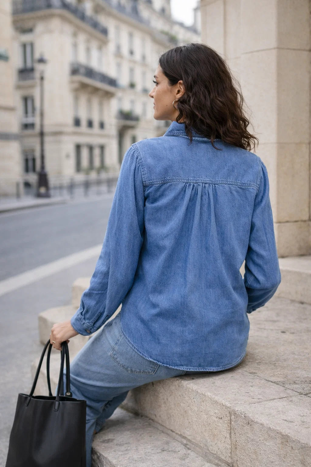 Chemise Jean Col Noué
