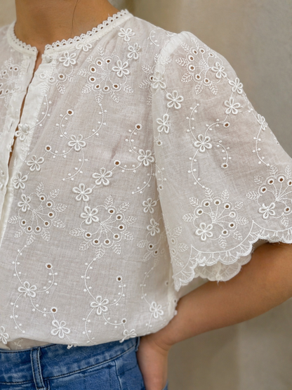 Chemise Manches Volantées