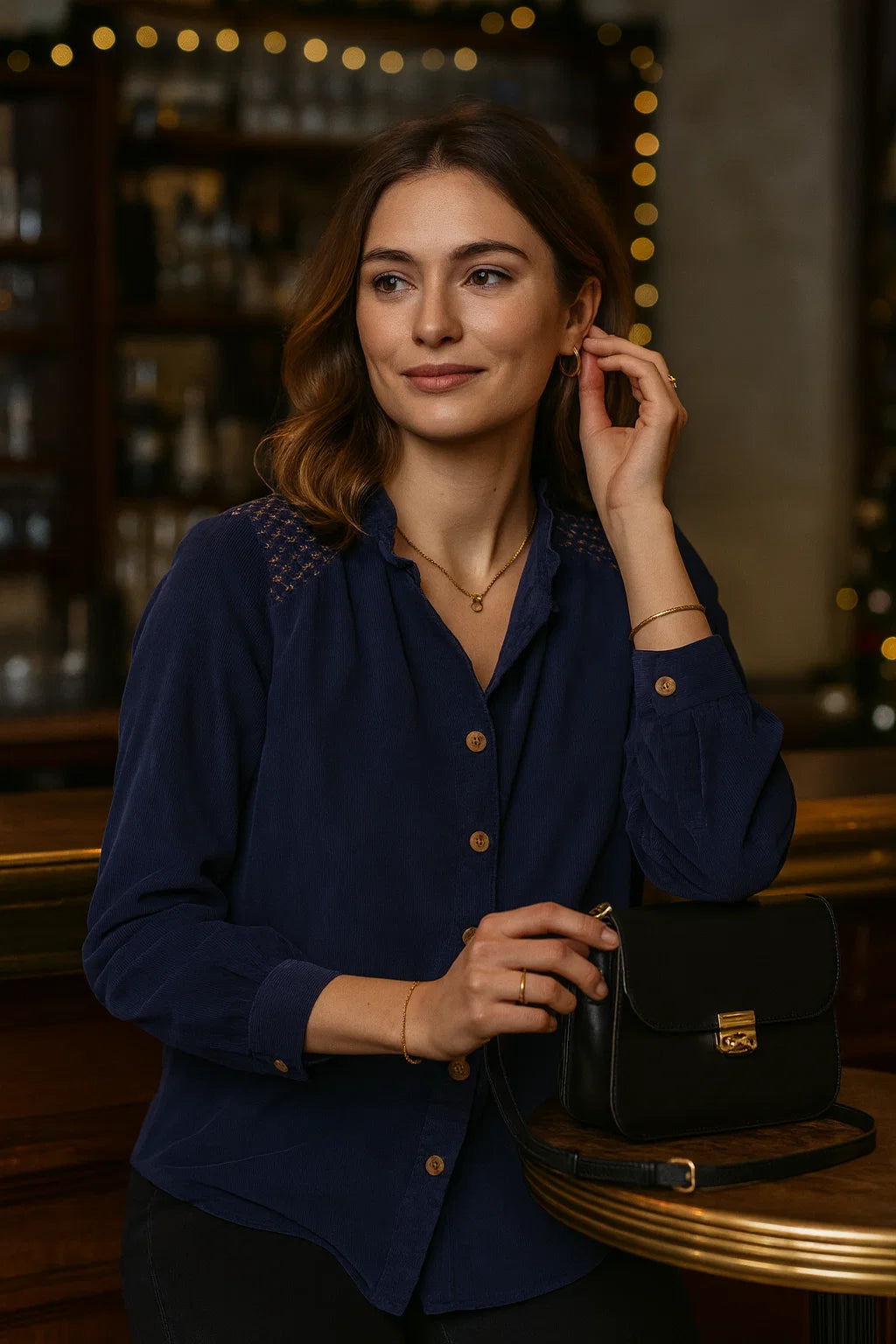 Chemise Broderies Épaules