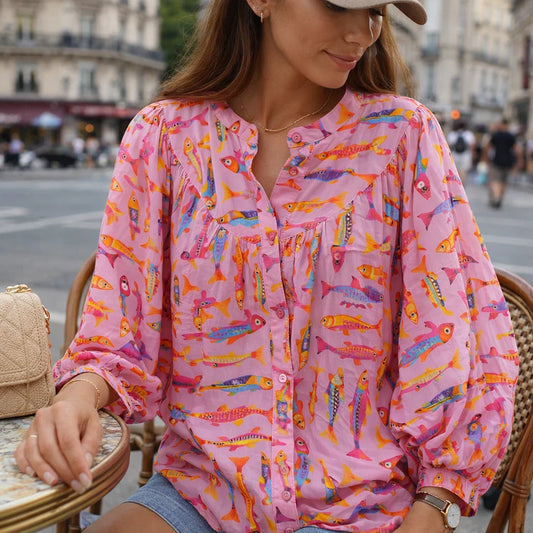 Chemise Poissons Colorée