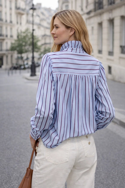 Chemise Rayée Bleue