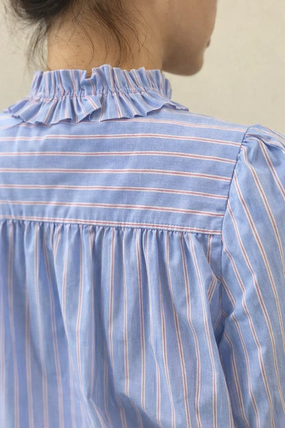 Chemise Rayée Volants