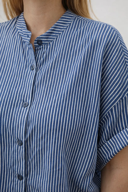 Chemise Rayée Lyocell