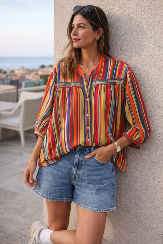 Chemise Multicolore Stripe
