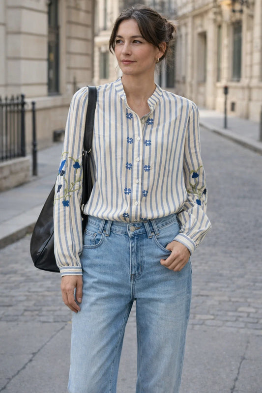 Chemise Rayée Féminine