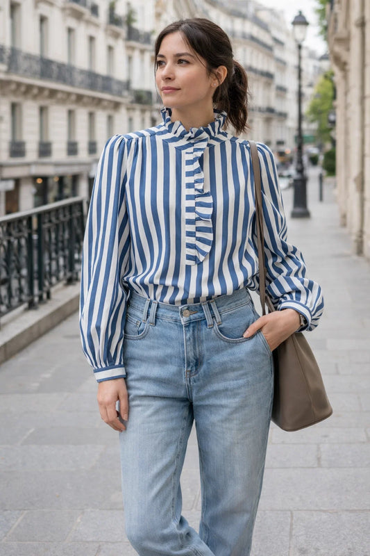 Chemise Rayures Bleues