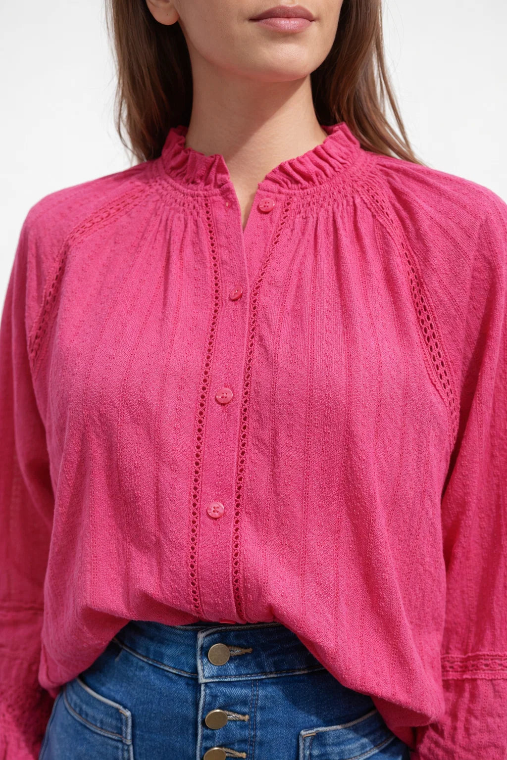 Chemise Fuchsia Bohème