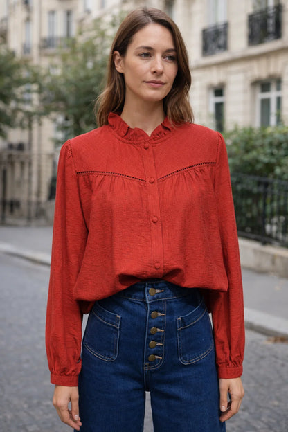 Chemise Détail Dentelle