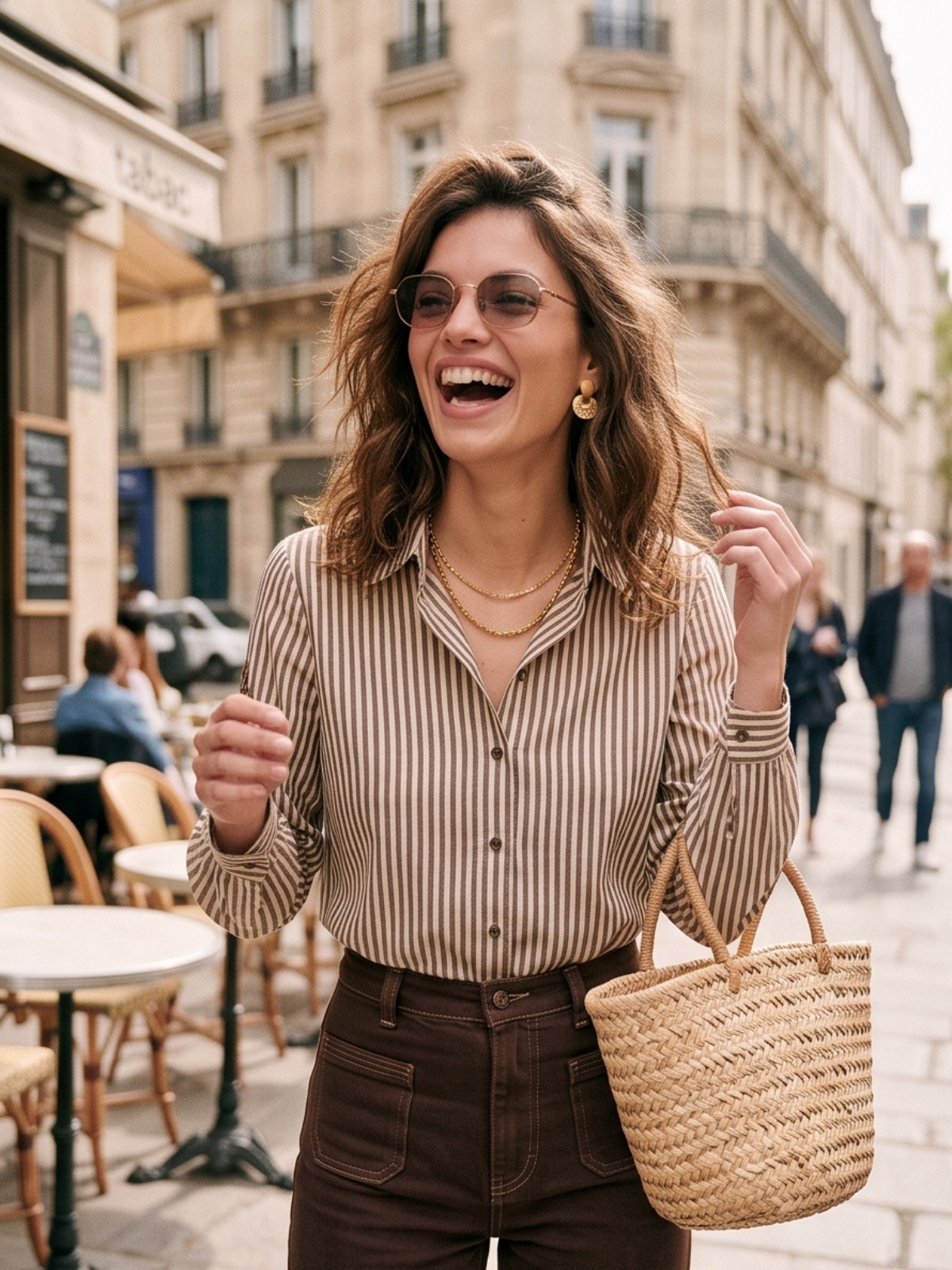 Chemise Agathe - Brodée Bicolore