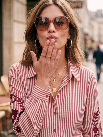 Chemise Agathe - Brodée Bicolore