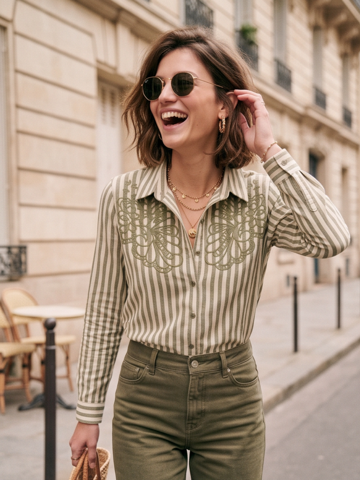 Chemise Constance - Kaki Unie