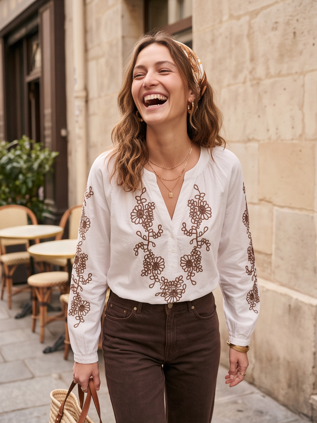 Chemise Héloïse - Blanche Manches Longues