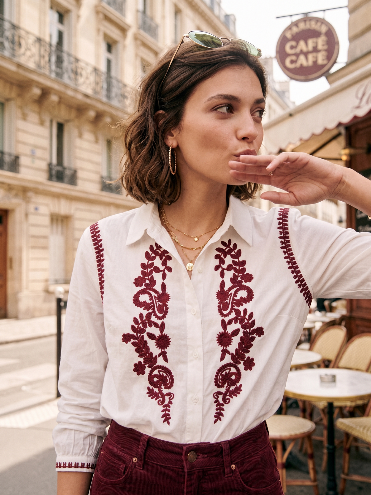 Chemise Garance - Bordeaux Brodée