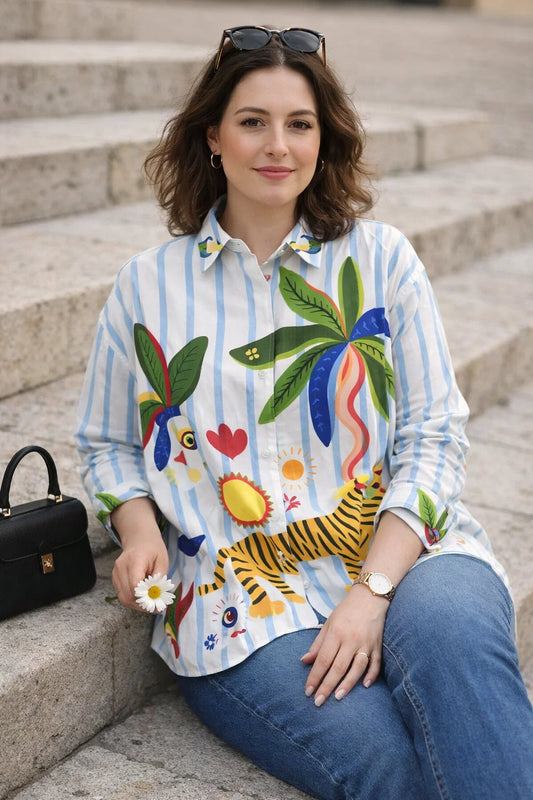 Chemise Tigre Colorée TU 42-48