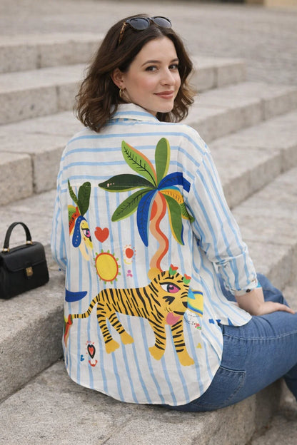 Chemise Tigre Colorée TU 42-48