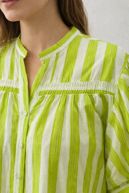 Chemise Green Stripe