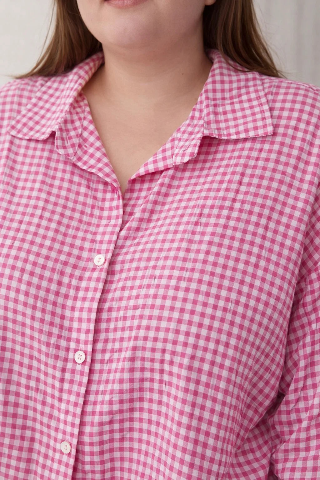 Chemise Vichy Rose Taille du 42-48