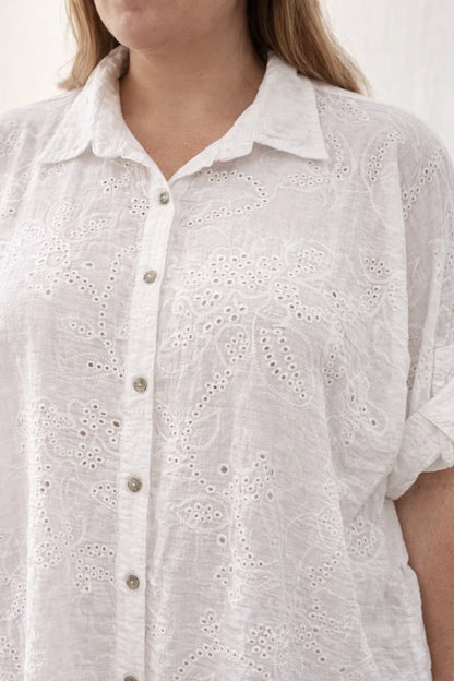 Chemise Coton Brodée