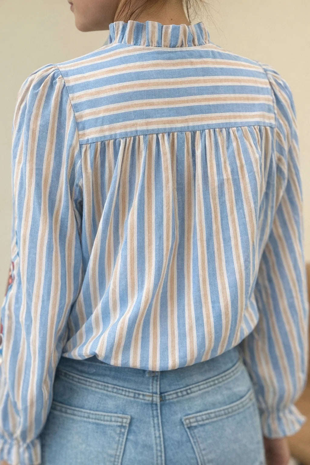 Chemise Rayée Esprit Folk