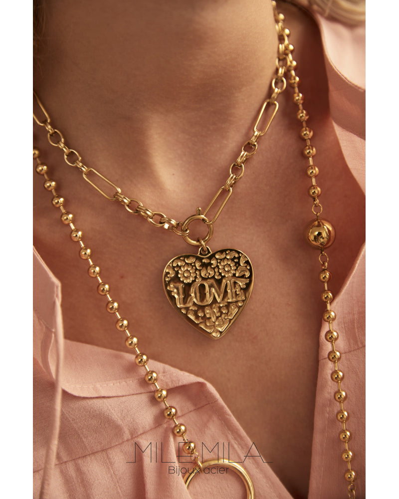 Collier Coeur Love