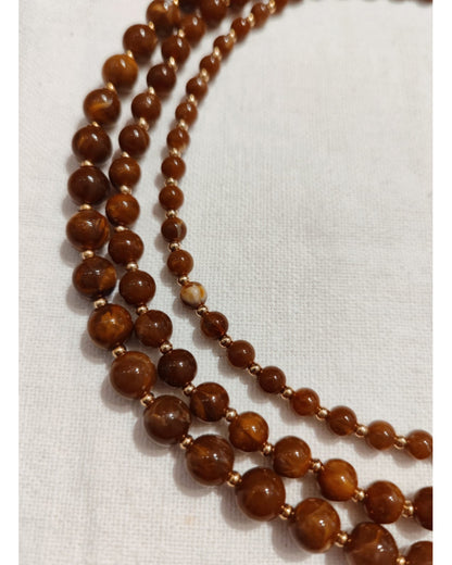 Collier Multi-Rangs Résine