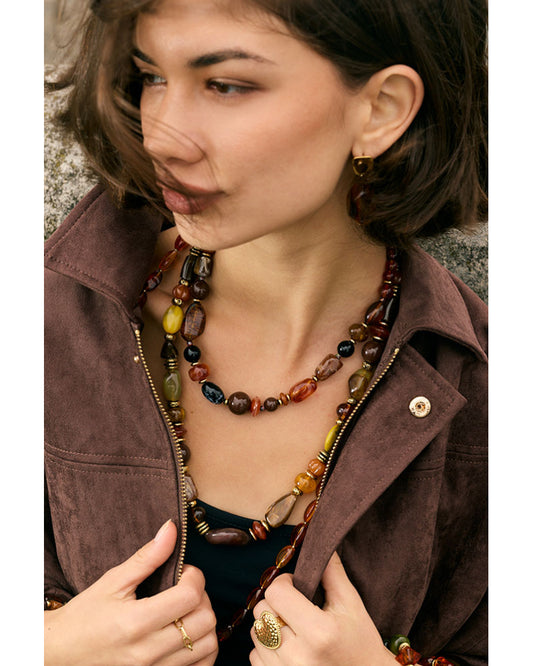 Collier Résine Multicolore