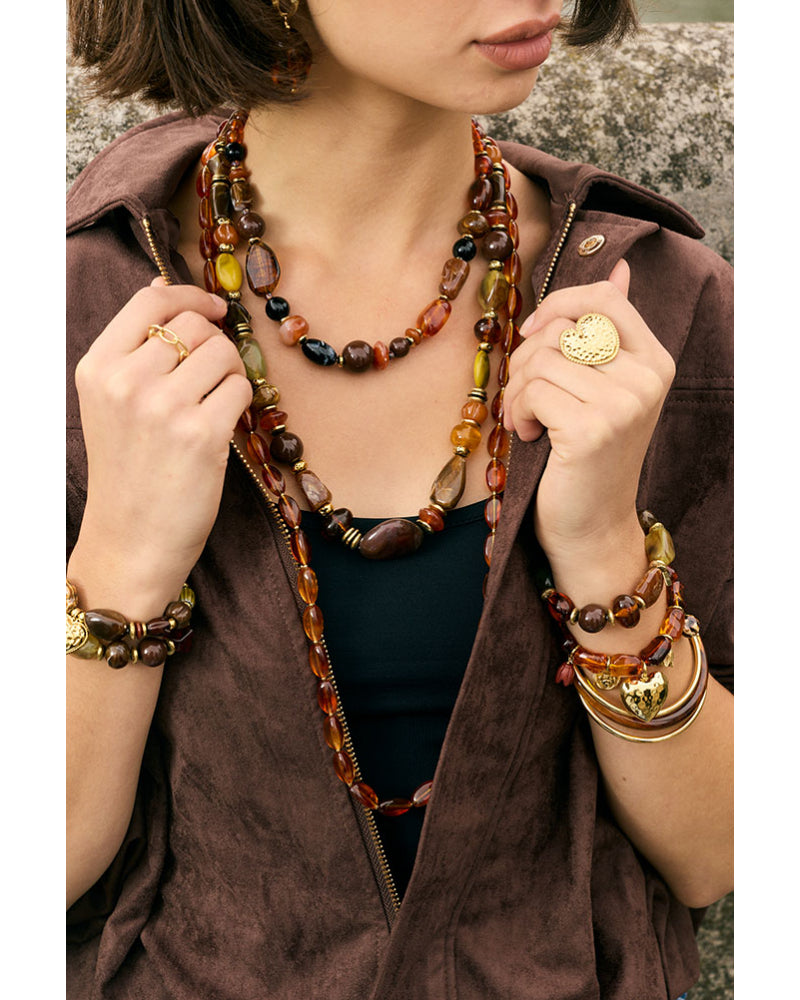 Collier Perles Colorées