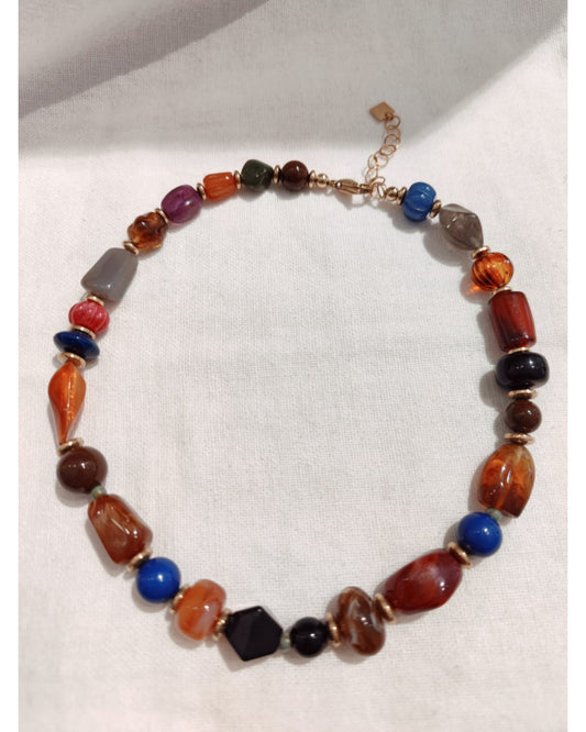 Collier Résine Multicolore