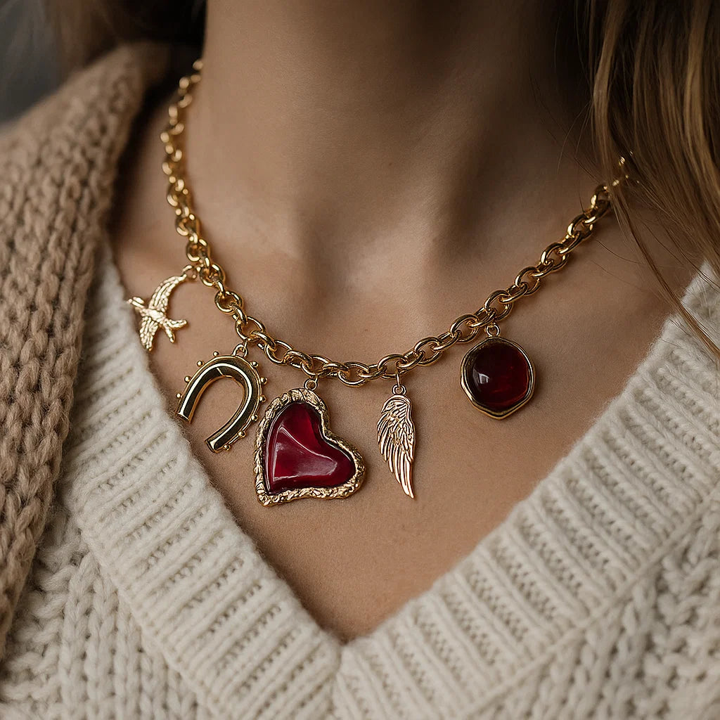 Collier Charms Porte-Bonheur