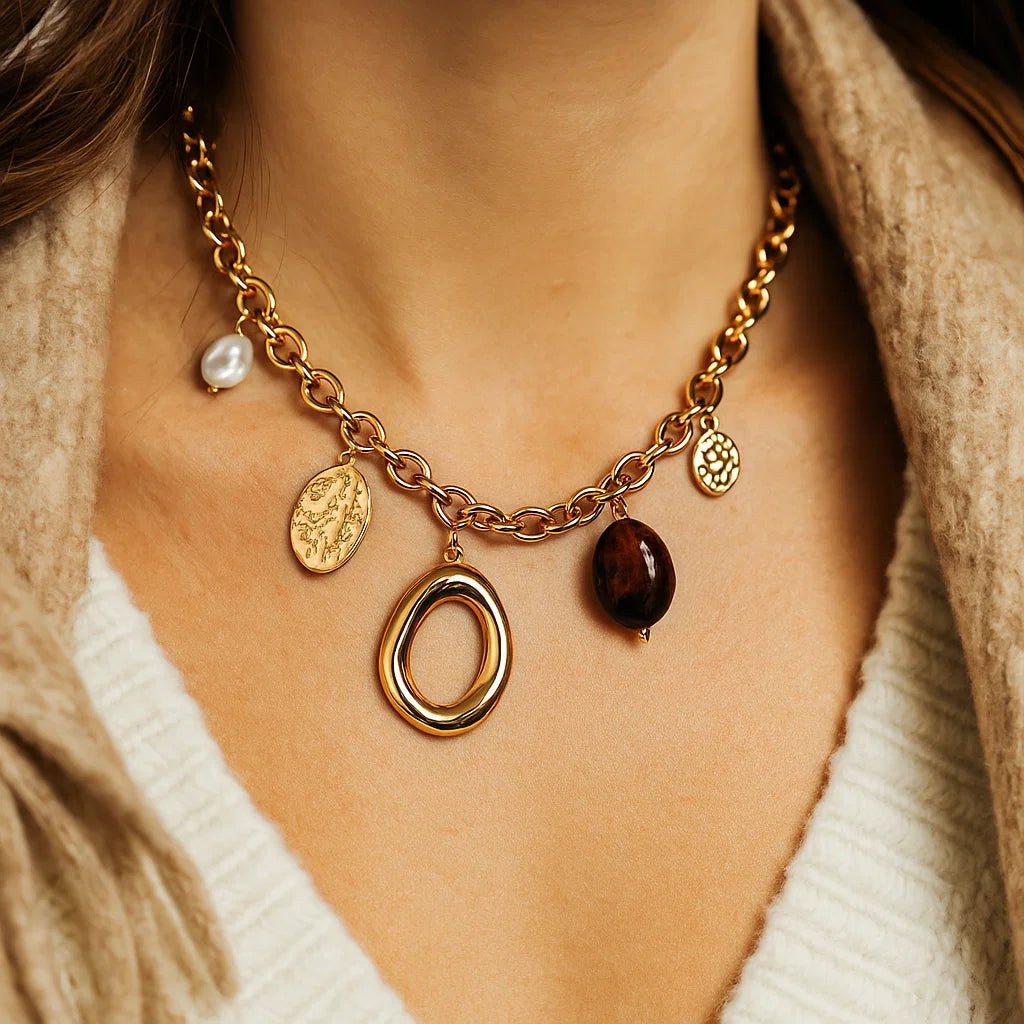 Collier Anneau Sculpté