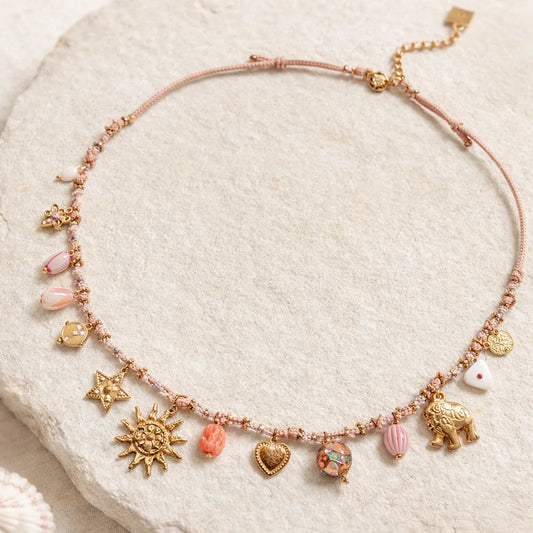 Collier Breloques Soleil