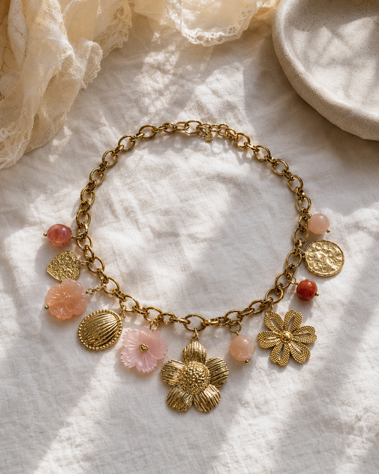 Collier Pampilles Fleuries