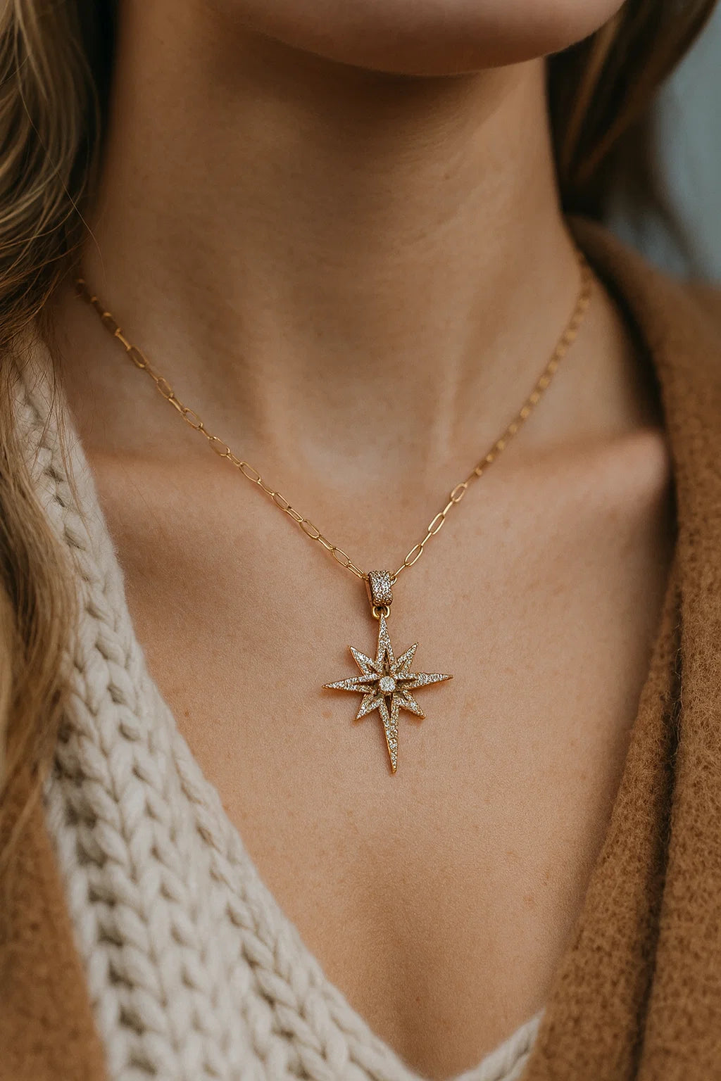 Collier Étoile Doré