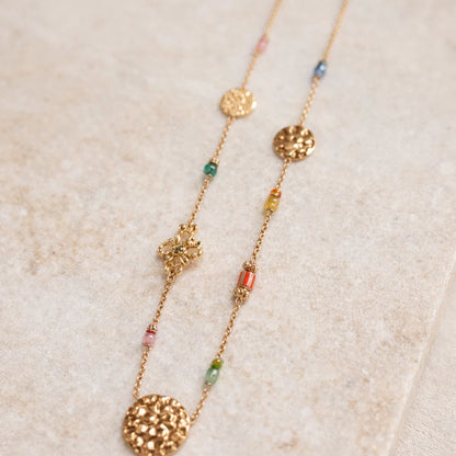 Collier Martelé Doré