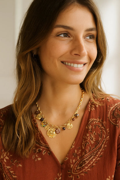 Collier Pampilles Colorées