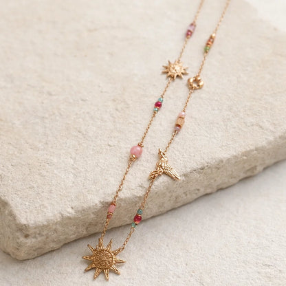 Collier Martelé Doré