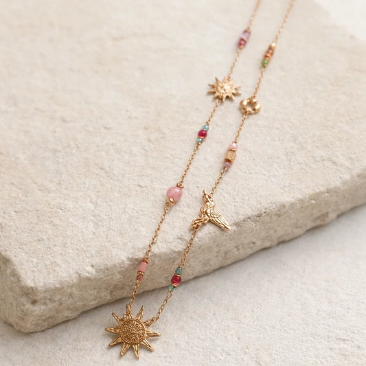 Collier Martelé Doré