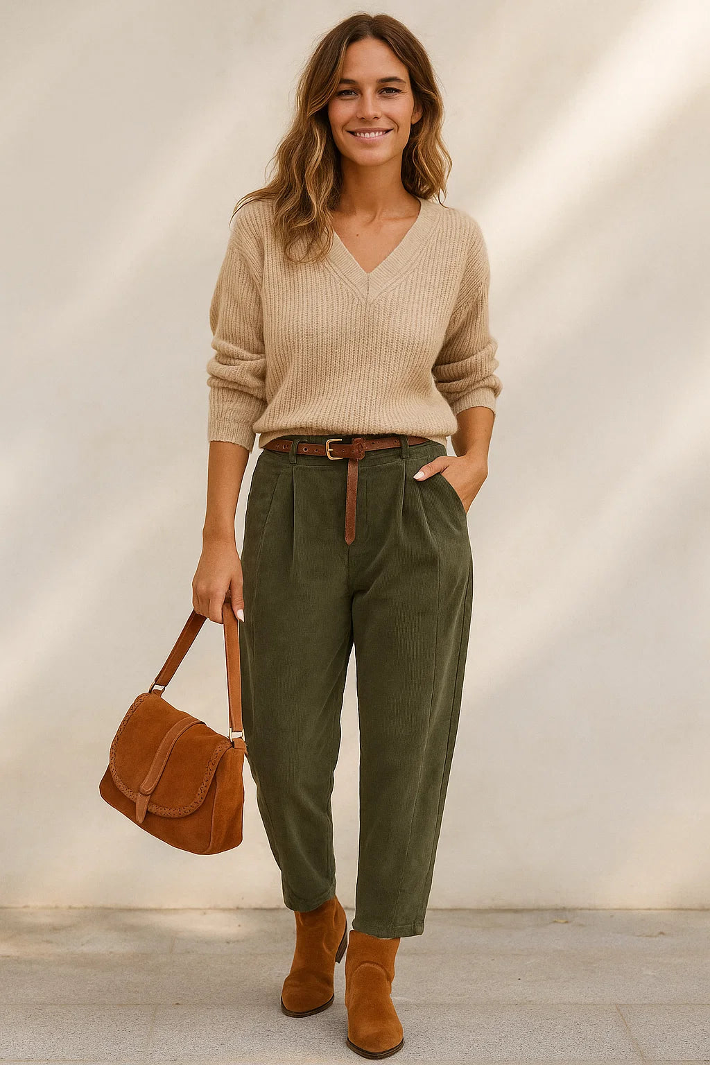 Pantalon Velours Barrel