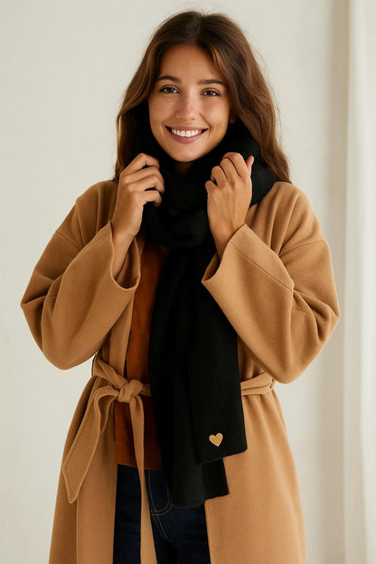 Écharpe Cœur Brodé