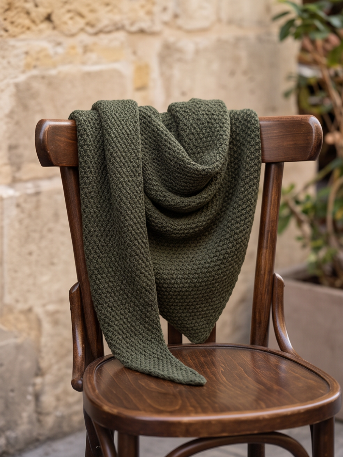 Écharpe Solène - Triangle Grosse Maille