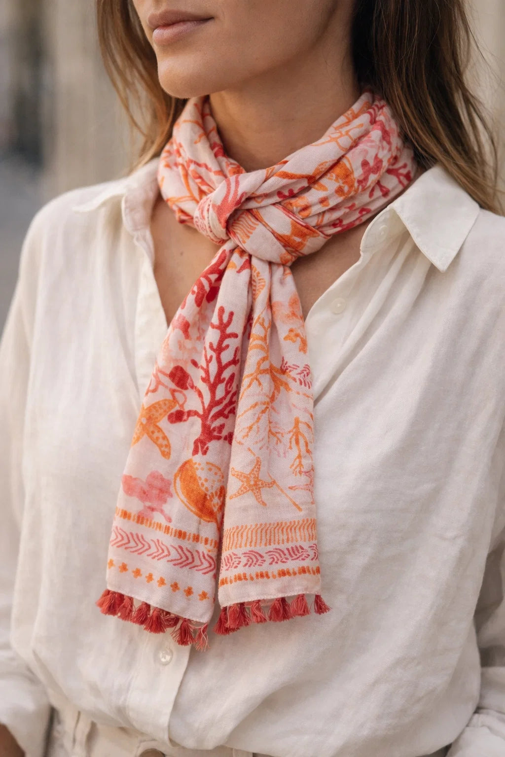 Foulard Imprimé Marin