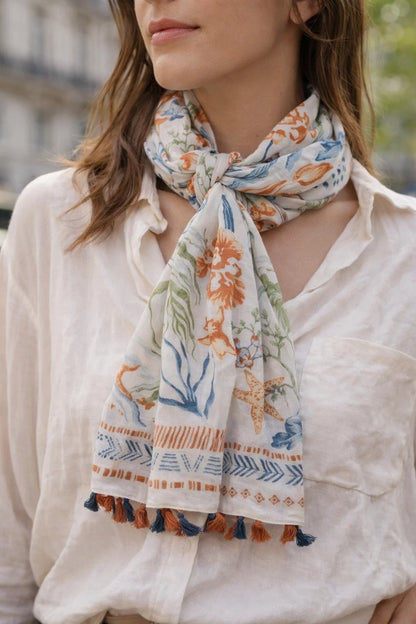 Foulard Imprimé Marin