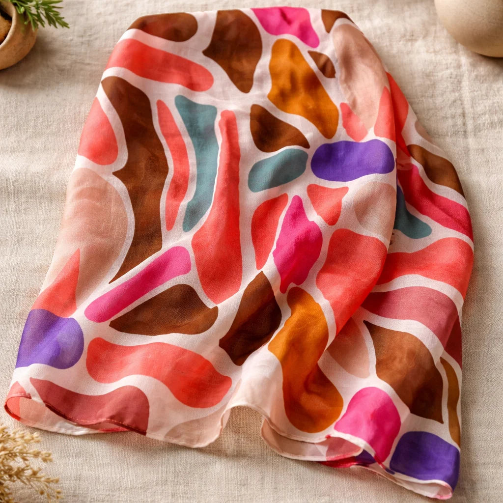 Foulard Fleurs Arty