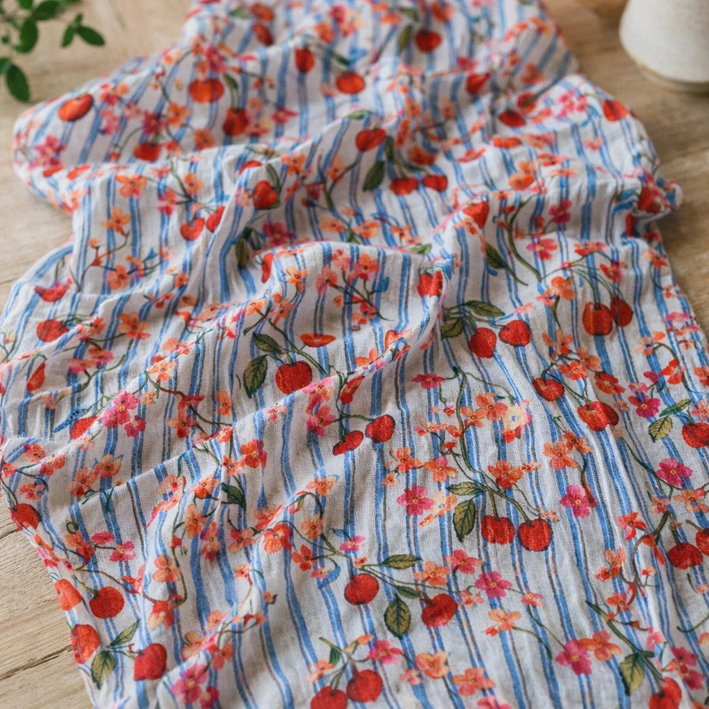 Foulard Coton Cerises