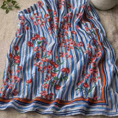 Foulard Rayures et Cerises