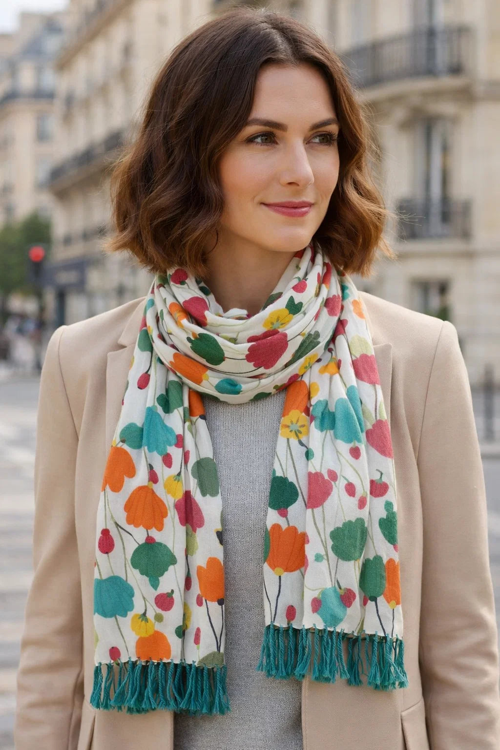 Foulard Franges Bohème