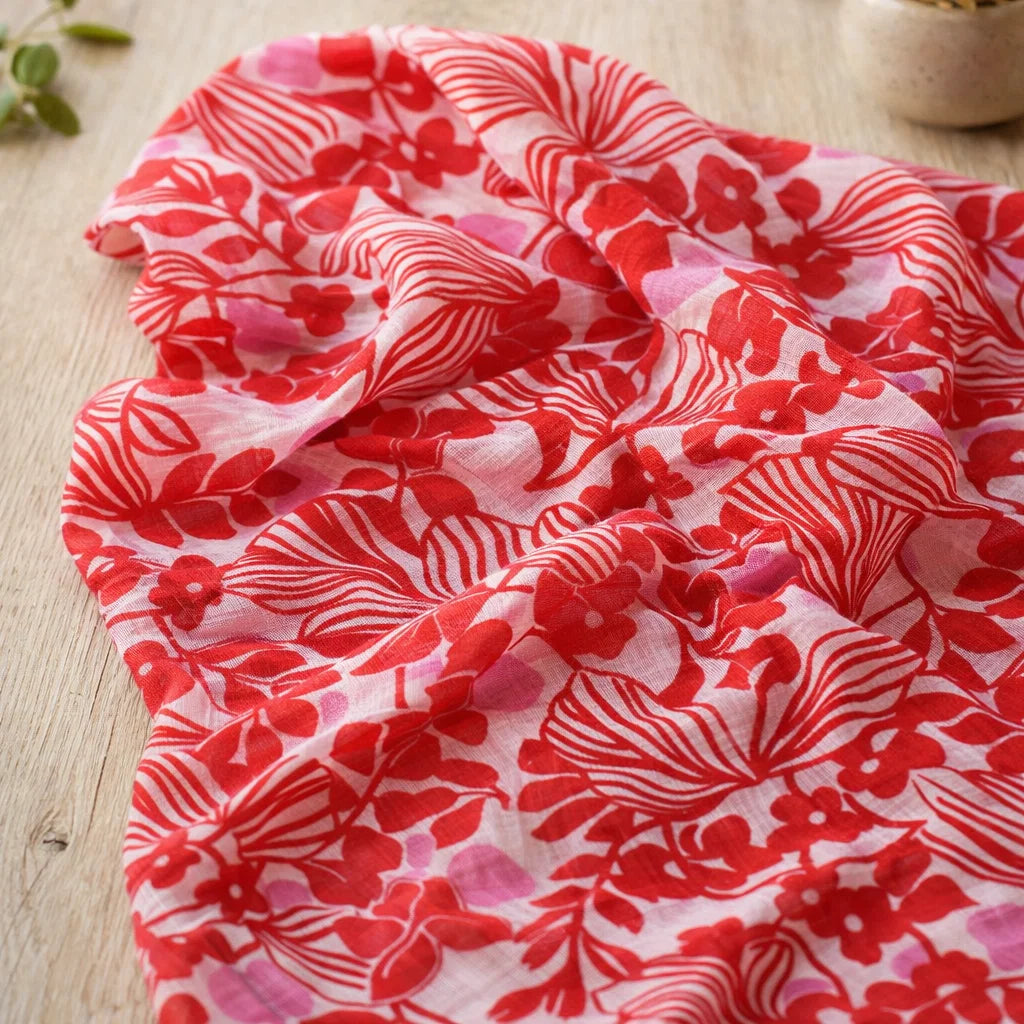 Foulard Fleurs Ourlées
