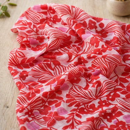 Foulard Fleurs Ourlées